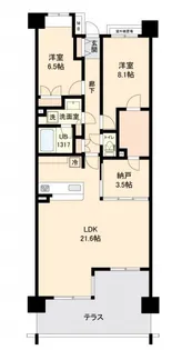 リーベスト西千葉【1階】の間取り