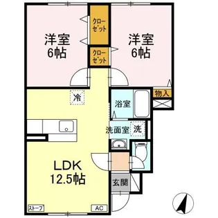 ベルファミーユ【1階】の間取り