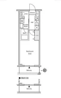 東京都新宿区新宿1【マンション】の間取り