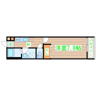 adonis河原町【1階】の間取り