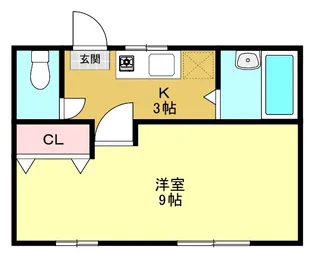 ハイツ恵【1階】の間取り