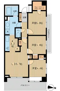 東京都墨田区石原3【マンション】の間取り