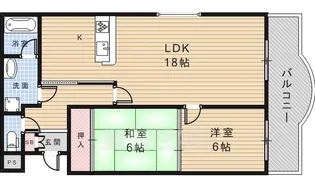 二番館マンション【2階】の間取り