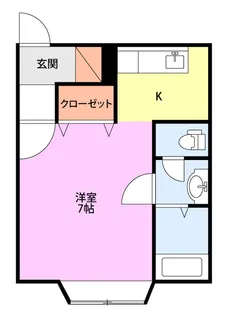 新栄ハイツJ棟【2階】の間取り