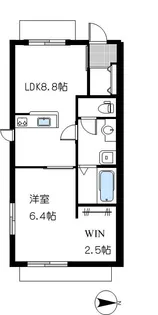 ビルトモア【1階】の間取り