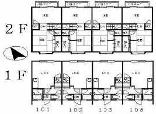 ハイム森広の間取り