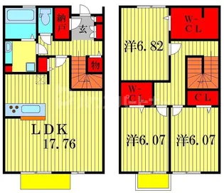 千葉県柏市西町【一戸建】の間取り
