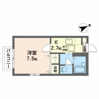 シャーメゾンディアスB【1階】の間取り