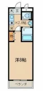 メゾン・ド・アゼリア【2階】の間取り