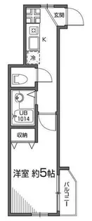 シルバーコート中落合【1階】の間取り