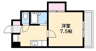 ルミノーソ三篠【8階】の間取り