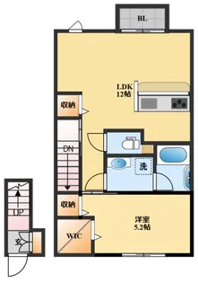 CamminoIII【2階】の間取り
