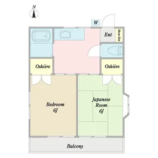 コナミハイム【1階】の間取り