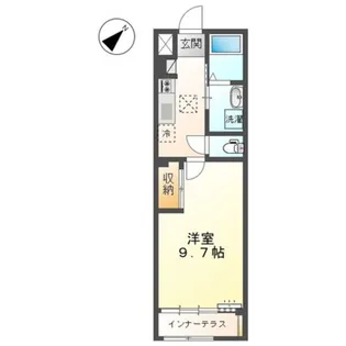 スカイコート【1階】の間取り