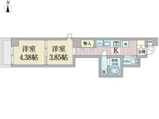 CoCo Rire【2階】の間取り