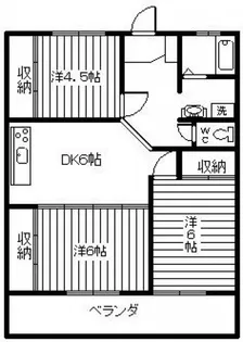 サンスカイコーポ【2階】の間取り