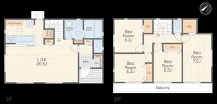 神奈川県横浜市磯子区岡村5【一戸建】の間取り