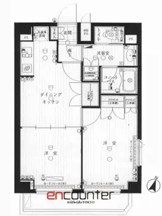 ルーブル中野沼袋弐番館【8階】の間取り