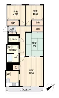 サンシティ南行徳III【2階】の間取り