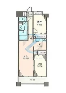 東京都江戸川区東葛西5【マンション】の間取り