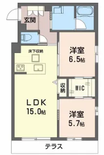 シャーメゾン アプリクス【2階】の間取り