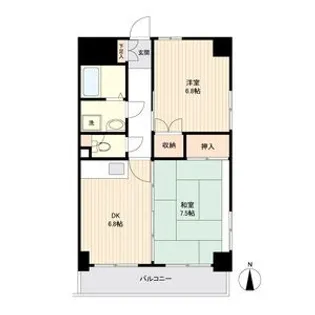 宮城県仙台市太白区西中田4【マンション】の間取り