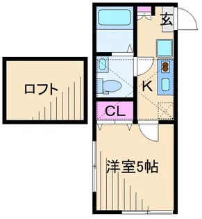 神奈川県横浜市神奈川区白幡西町【アパート】の間取り