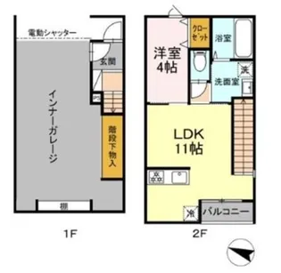 GARAGEクエスト【1階】の間取り