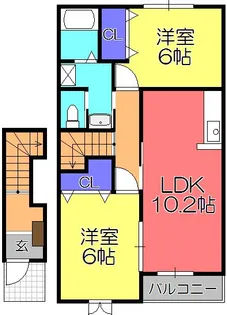 アネックスI【1階】の間取り