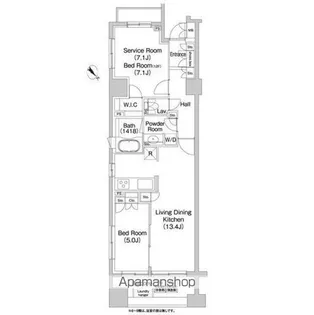東京都文京区本駒込2【マンション】の間取り