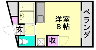 グリーンハイツ平野【4階】の間取り