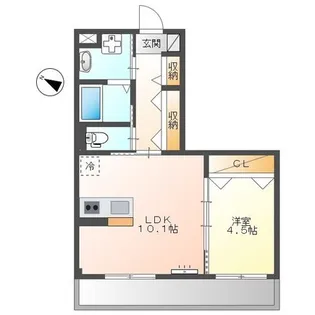 ATB松之内【1階】の間取り