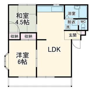 ベルシオン緑丘【2階】の間取り