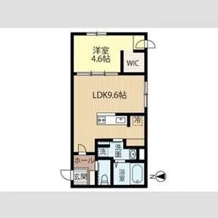 JeekBlau美園【2階】の間取り