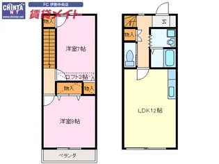 ファミーユ吹上【1階】の間取り