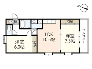 ルミエール翠町【3階】の間取り