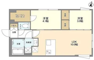 東京都杉並区堀ノ内2【マンション】の間取り