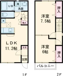 茨城県土浦市藤沢【一戸建】の間取り