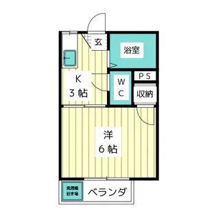 コーポ山中【2階】の間取り