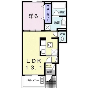ブライト コートI【1階】の間取り