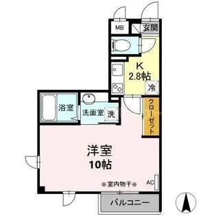 クレール滝野川【3階】の間取り