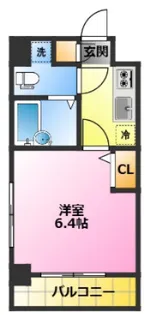 ガラ シティ武蔵小杉【8階】の間取り