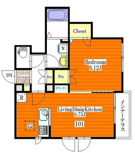 メゾン・ド・サクラ【1階】の間取り