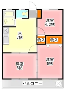 オレンジハイツ【1階】の間取り
