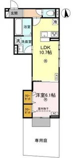 スプランデュール高井田【1階】の間取り