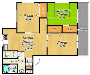 藤井マンション【3階】の間取り