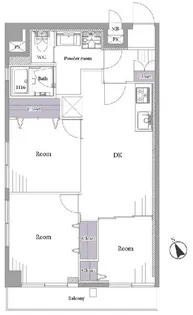 志村サンパワー【4階】の間取り