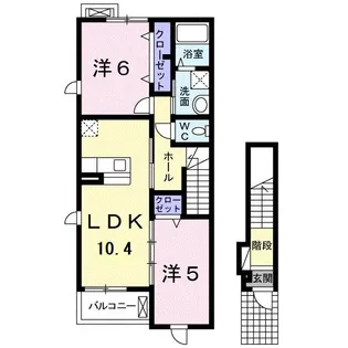沖縄県うるま市与那城【アパート】の間取り