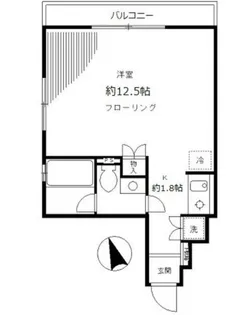 麻布イーストコート【5階】の間取り