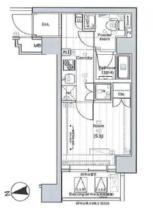 東京都品川区南大井3【マンション】の間取り